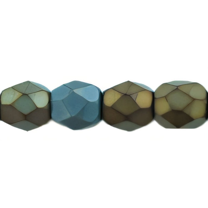 Czech Fire-Polish 3mm Matte - Iris - Brown (50pcs)