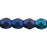 Czech Fire-Polish 3mm Matte - Iris - Blue (50pcs)