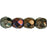 Czech Fire-Polish 3mm Iris - Brown (50pcs)