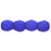 Czech Fire-Polish 3mm Neon Blue (50pcs)