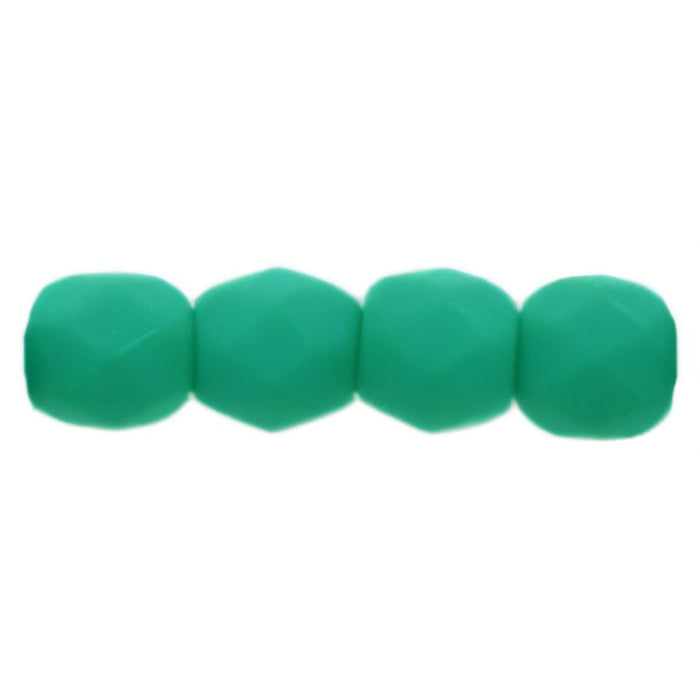 Czech Fire-Polish 3mm Neon Emerald (50pcs)