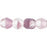 Czech Fire-Polish 3mm Amethyst/Crystal (50pcs)