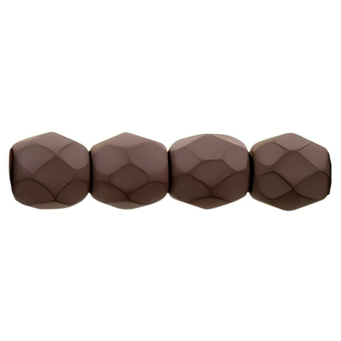 Czech Fire-Polish 3mm Saturated Brown (50pcs)