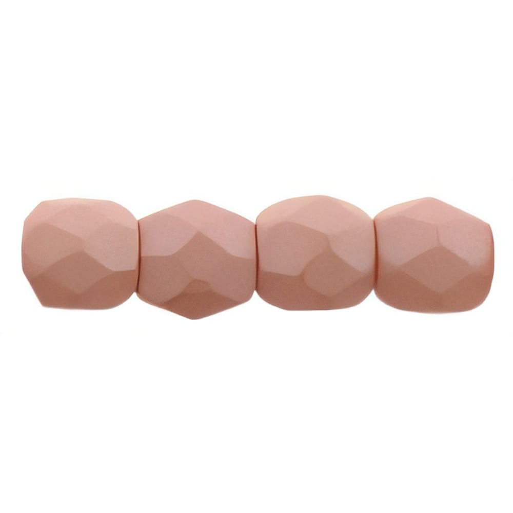 Czech Fire-Polish 3mm Saturated Peach (50pcs)