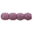 Czech Fire-Polish 3mm Saturated Lavender (50pcs)