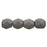 Czech Fire-Polish 3mm Saturated Gray (50pcs)