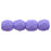Czech Fire-Polish 3mm Saturated Purple (50pcs)