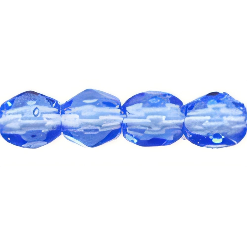 Czech Fire-Polish 3mm Sapphire (50pcs)