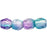 Czech Firepolish 3mm Dual Coated - Purple/Blue (50pcs)