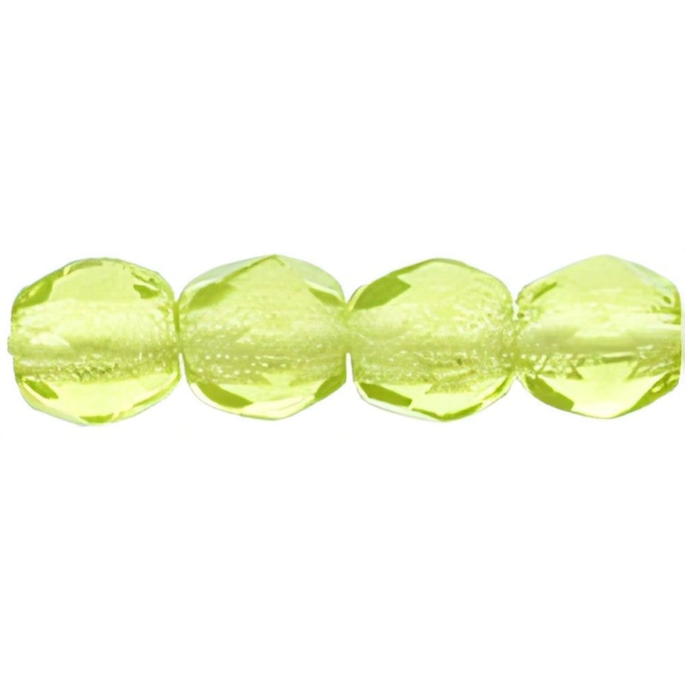 Czech Fire-Polish 3mm Olivine (50pcs)