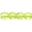 Czech Fire-Polish 3mm Olivine (50pcs)