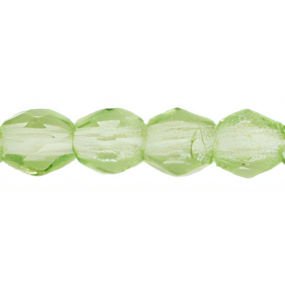 Czech Fire-Polish 3mm Lime Green (50pcs)