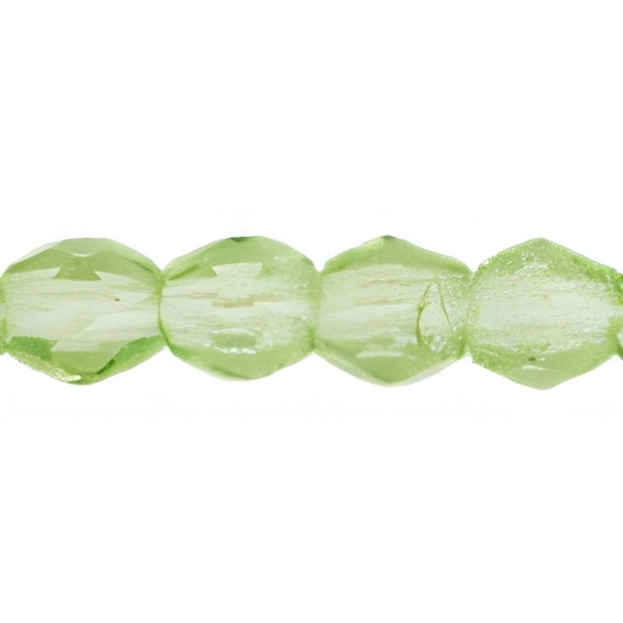 Czech Fire-Polish 3mm Lime Green (50pcs)