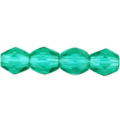 Czech Fire-Polish 3mm Emerald (50pcs)