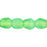 Czech Fire-Polish 3mm Milky Dk Peridot (50pcs)