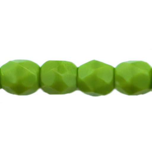 Czech Fire-Polish 3mm Opaque Olive (50pcs)