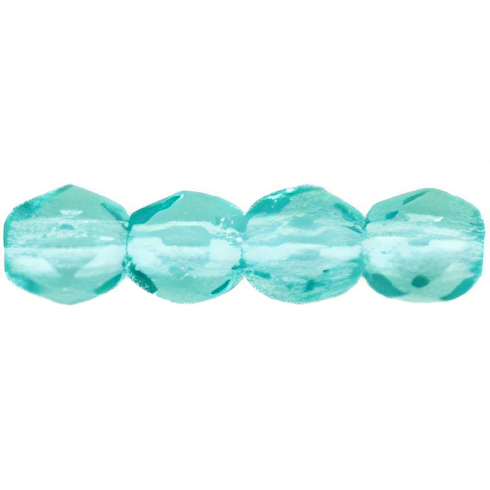 Czech Fire-Polish 3mm Lt Teal (50pcs)