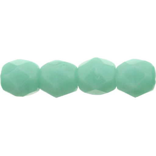 Czech Fire-Polish 3mm Opaque Turquoise (50pcs)