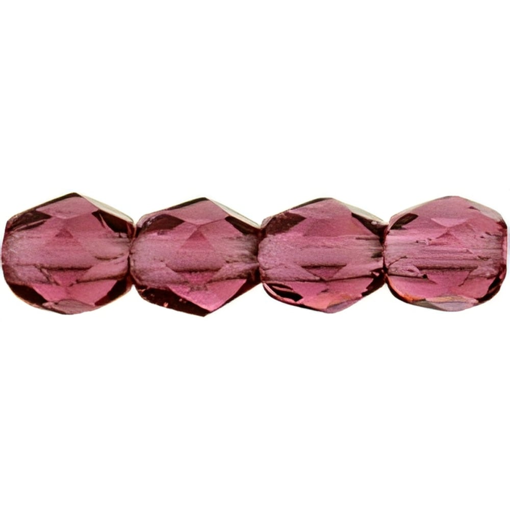 Czech Fire-Polish 3mm Fuchsia (50pcs)