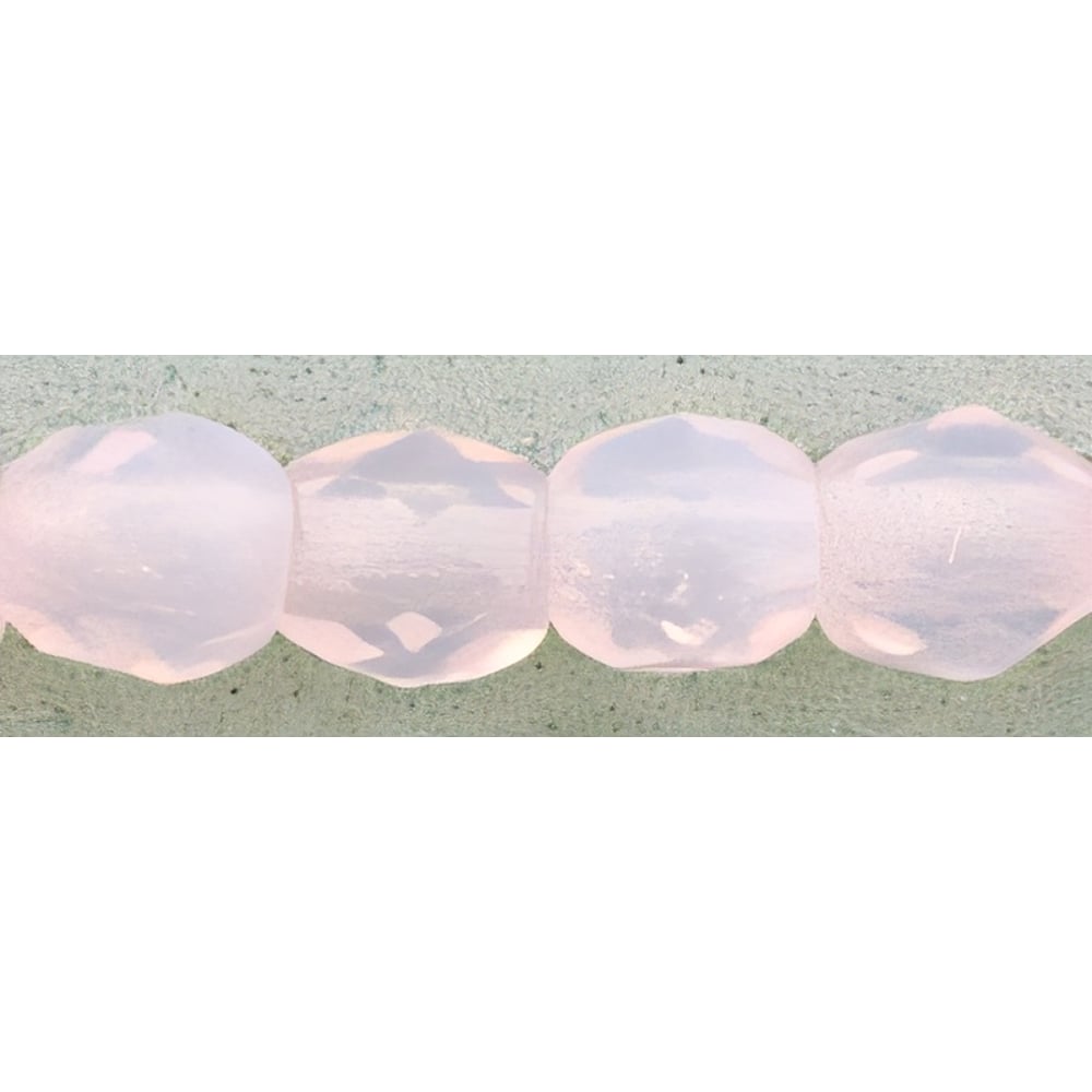 Czech Fire-Polish 3mm Milky Soft Rosaline (50pcs)