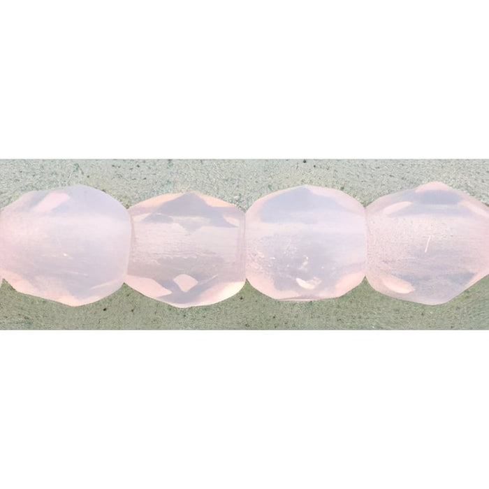 Czech Fire-Polish 3mm Milky Soft Rosaline (50pcs)