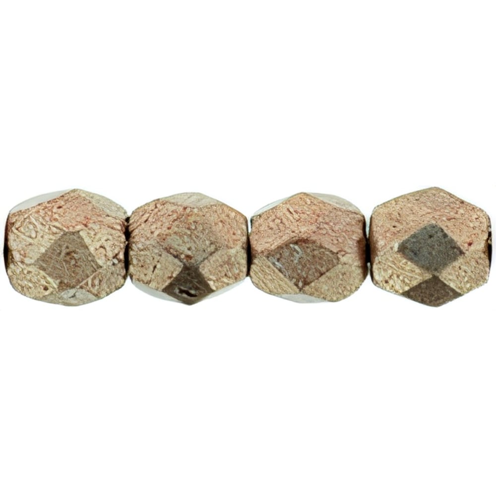 Czech Fire-Polish 3mm ColorTrends: Saturated Metallic Pale Dogwood (50pcs)
