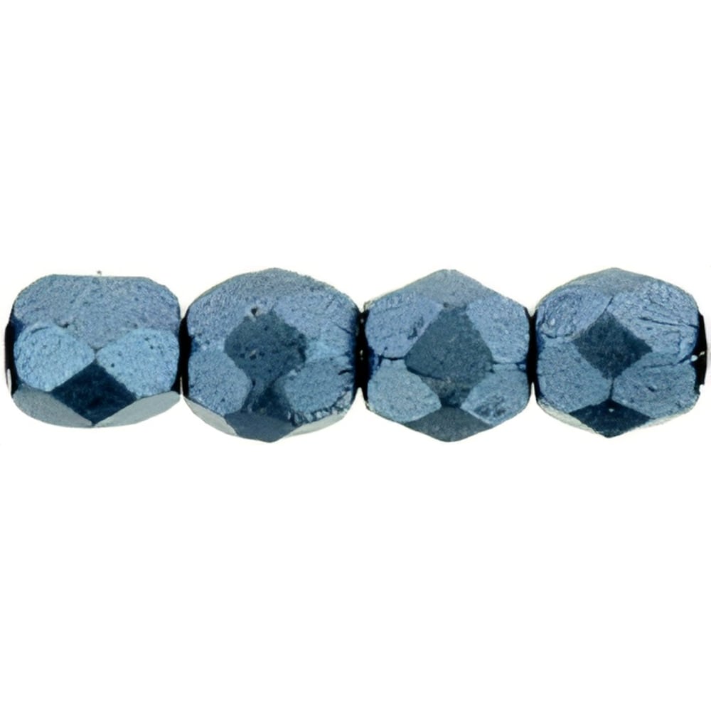 Czech Fire-Polish 3mm ColorTrends: Saturated Metallic Niagara (50pcs)