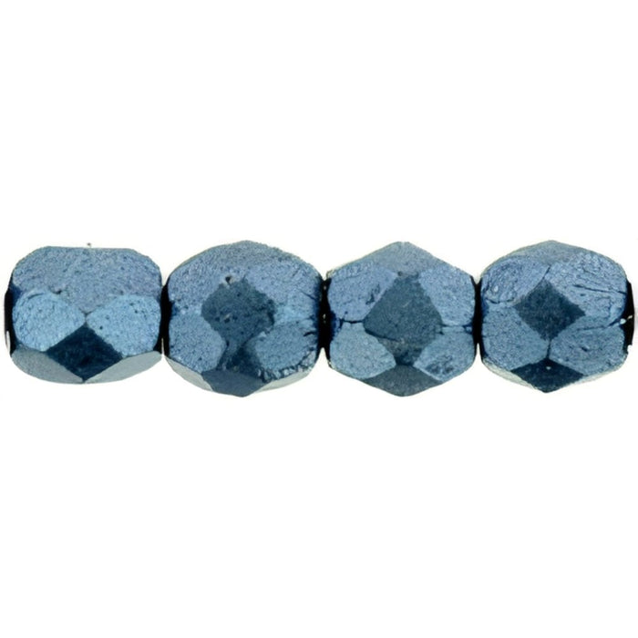 Czech Fire-Polish 3mm ColorTrends: Saturated Metallic Niagara (50pcs)