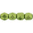 Czech Fire-Polish 3mm ColorTrends: Saturated Metallic Greenery (50pcs)