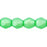 Czech Fire-Polish 3mm Luster - Coated Satin Green (50pcs)