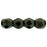Czech Fire-Polish 3mm Metallic Suede - Dk Green (50pcs)