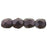 Czech Fire-Polish 3mm Metallic Suede - Pink (50pcs)
