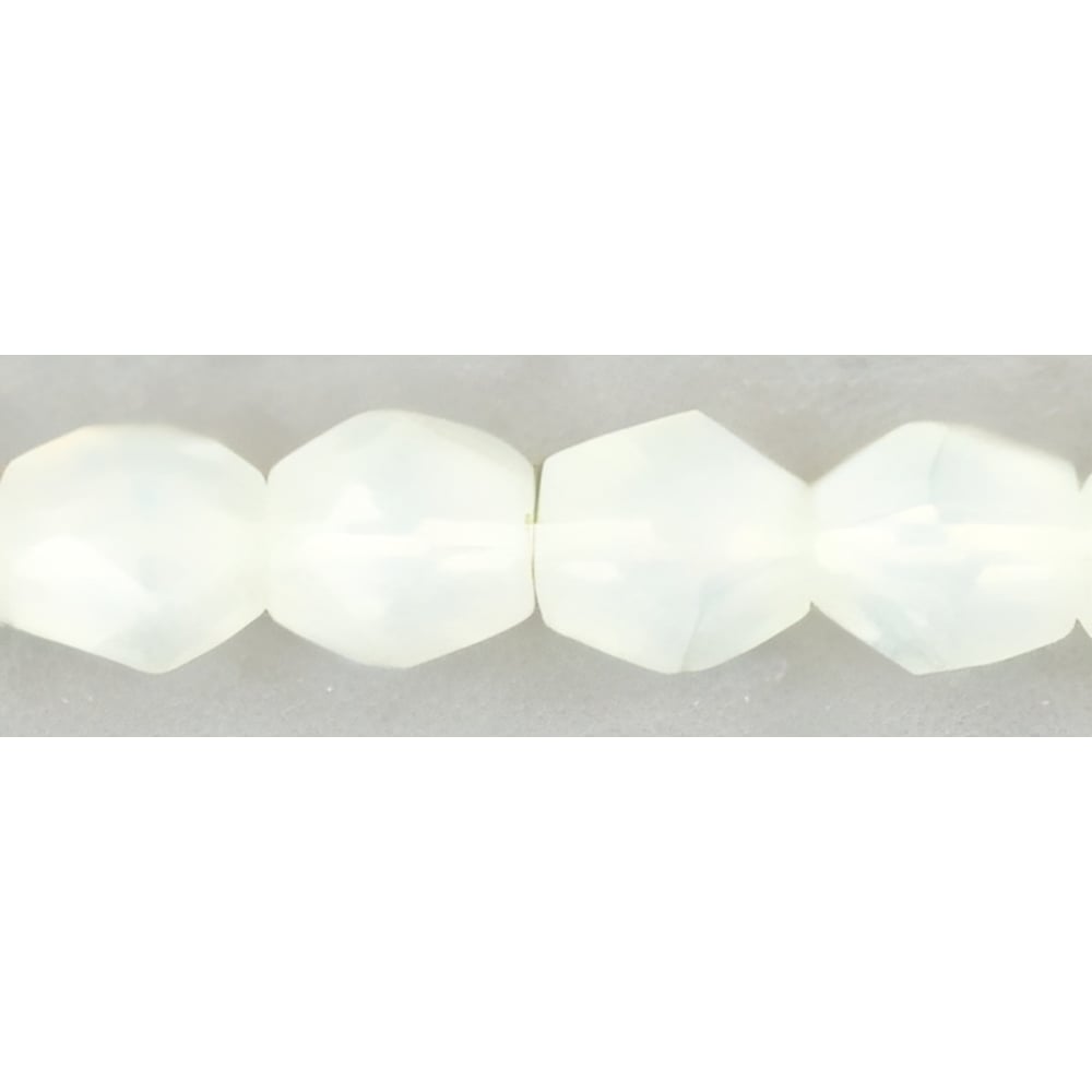 Czech Fire-Polish 3mm Milky Jonquil (50pcs)