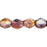 Czech Fire-Polish 3mm Luster - Amethyst/Crystal (50pcs)