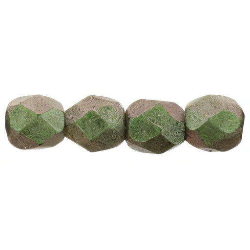 Czech Fire-Polish 3mm Polychrome - Olive Mauve (50pcs)