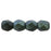 Czech Fire-Polish 3mm Polychrome - Aqua Teal (50pcs)