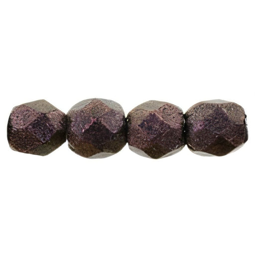 Czech Fire-Polish 3mm Polychrome - Pink Olive (50pcs)