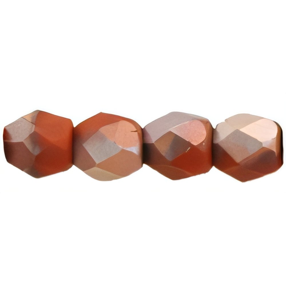 Czech Fire-Polish 3mm Matte - Apollo - Umber (50pcs)