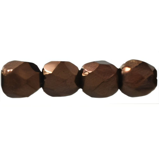 Czech Fire-Polish 3mm Chocolate Bronze (50pcs)