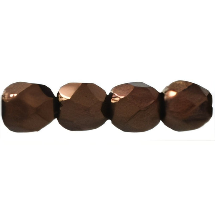 Czech Fire-Polish 3mm Chocolate Bronze (50pcs)