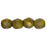 Czech Fire-Polish 3mm Opaque Yellow - Copper Picasso (50pcs)