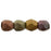 Czech Fire-Polish 3mm Matte - Metallic Bronze Iris (50pcs)