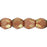 Czech Fire-Polish 3mm Metallic Suede - Gold (50pcs)