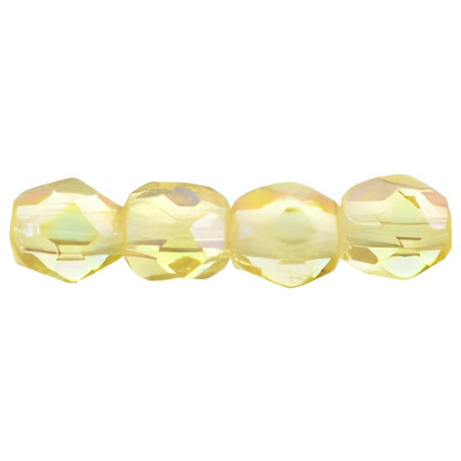 Czech Fire-Polish 3mm Luster Iris - Lt Topaz (50pcs)