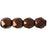 Czech Fire-Polish 3mm Matte - Dk Bronze (50pcs)