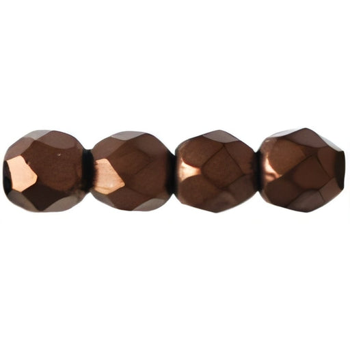 Czech Fire-Polish 3mm Matte - Dk Bronze (50pcs)