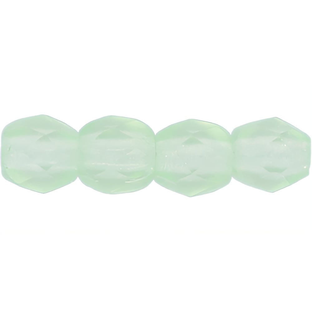 Czech Fire-Polish 3mm Matte - Peridot (50pcs)