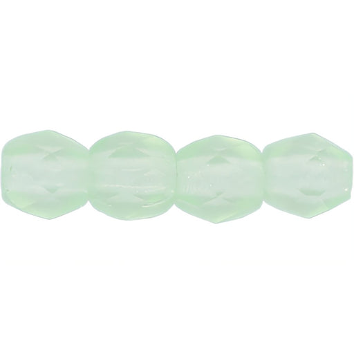 Czech Fire-Polish 3mm Matte - Peridot (50pcs)