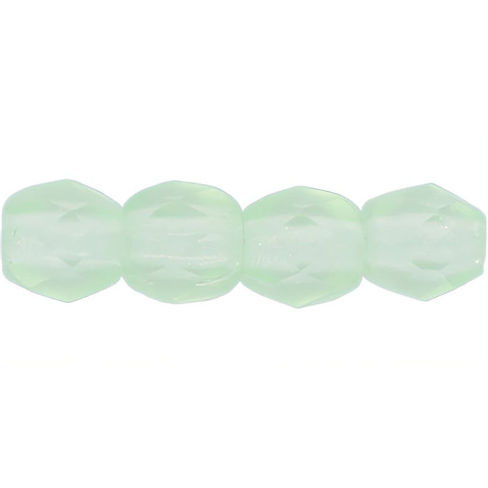 Czech Fire-Polish 3mm Matte - Peridot (50pcs)