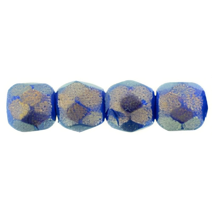 Czech Fire-Polish 3mm Halo Ethereal - Ultramarine (50pcs)